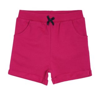 Girls Dark Pink Knit Shorts
