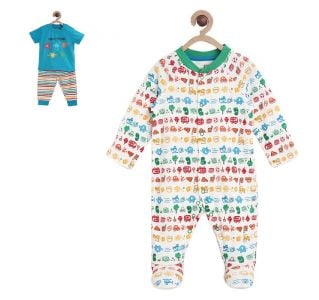 Learning Colours 100% Cotton 180Gsm Sleep Suit/T-Shirt/Bottom