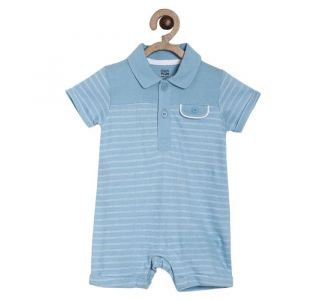 Boys  Blue Romper With Hat
