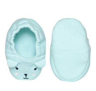 Girls Blue Novelty Bootees