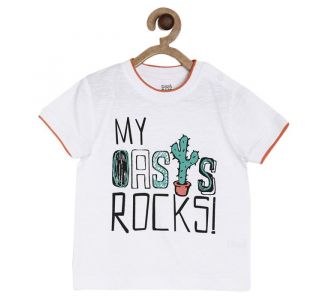 Pack of 1 knit t-shirt - white