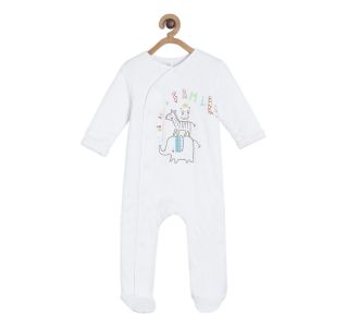 Pack of 1 hooded sleepsuit - off white