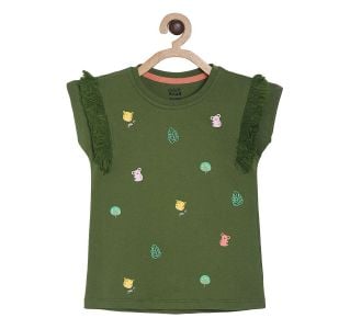 Pack of 1 knit top - green