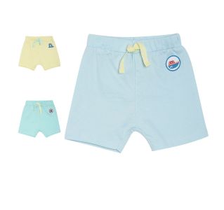 Pack of 3 shorts - sky blue