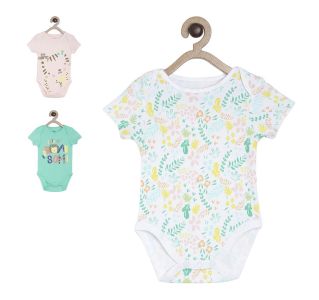 Pack of 3 bodysuits - white