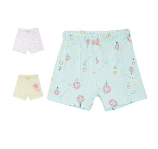 Pack of 3 shorts - turquoise green