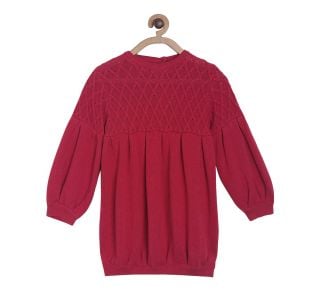 Pack of 1 sweater dress - red