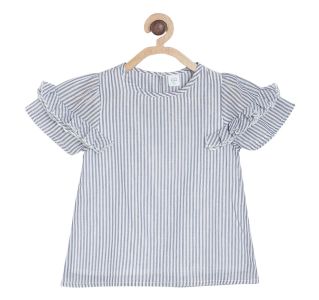 Pack of 1 woven top - grey