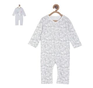 Pack of 2 rompers - white & sky blue