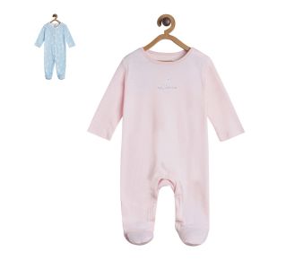 Pack of 2 sleepsuit - light baby pink