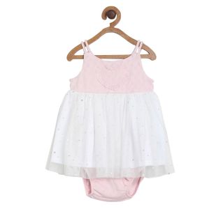 Pack of 2 knit dress with bloomer - pink
