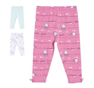 Pack of 3 legging - hot pink