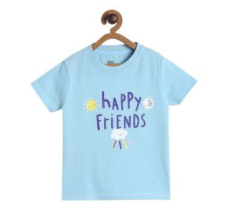 Pack of 1 knit t-shirt - blue