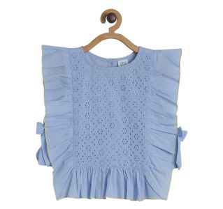 Pack of 1 woven top - blue
