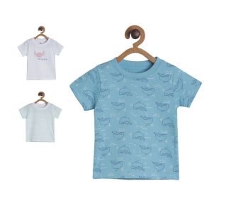 Pack of 3 t-shirt - medium blue