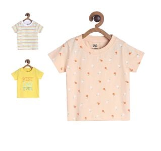 Pack of 3 t-shirt - baby pink