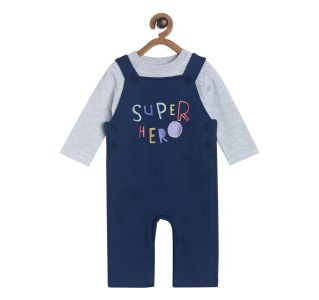 Pack of 2 dungaree set - navy