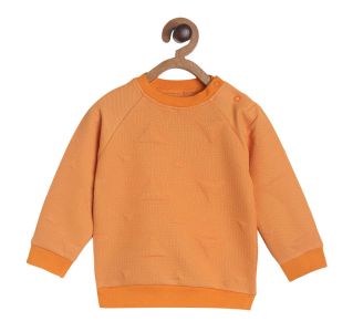 Pack of 1 knit sweat shirt - orange