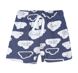 Boys Navy Printed Shorts