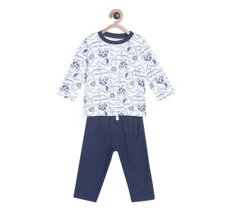 Pack of 2 t-shirt and bottom set - navy