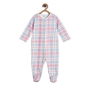 Pack of 1 sleep suit - pink and grey