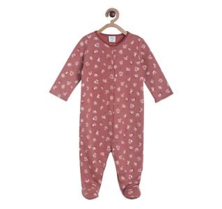 Pack of 1 sleep suit - dusty pink