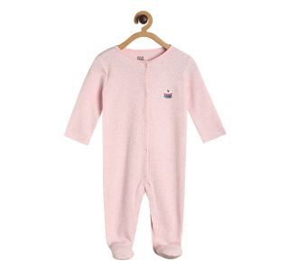 Pack of 1 sleep suit - baby pink