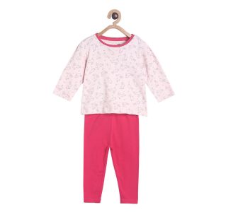 Pack of 2 top and bottom set - pink