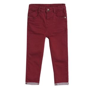 Pack of 1 coloured denim pant - red