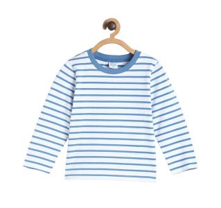 Pack of 1 knit t-shirt - blue