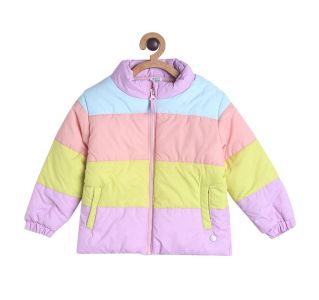 Pack of 1 winter jacket - baby pink & light purple