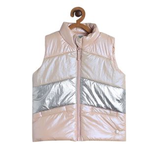 Pack of 1 sleeve less jacket - rose gold