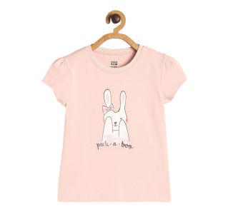 Girls Pink Graphic Top