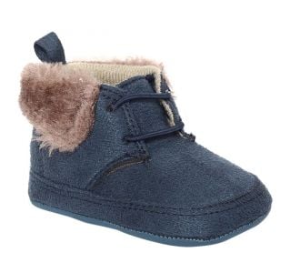 Boys Navy Softsole Boots