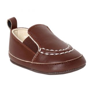 Boys Brown Softsole Slip Ons